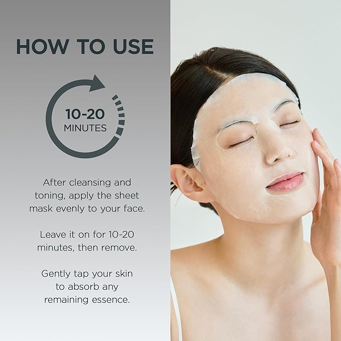 SKIN1004 Tone Balancing Mask, Face Mask Skincare for Uneven Skin Tone, Facial Sheet Mask for Radiant Skin Glow, Hydrating Face Mask with Madagascar Centella, Korean Skin Care, 0.84 fl oz / 25ml * 5ea