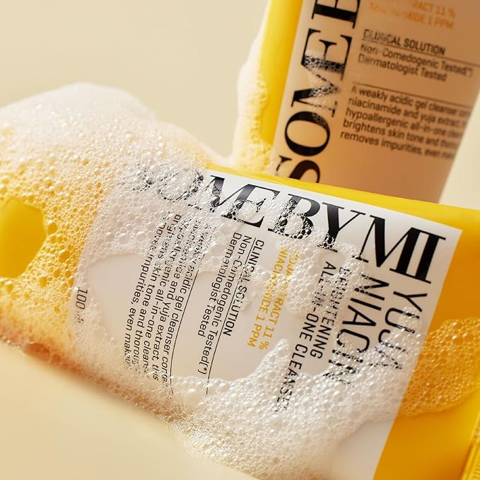 SOME BY MI Yuja Niacin Brightening All in One Cleanser - 3.38Oz, 100ml - Mild Daily Face Wash for Dull-Looking Skin - Low pH Formula with No Irritation - Pore and Sebum Care - Korean Skin Care