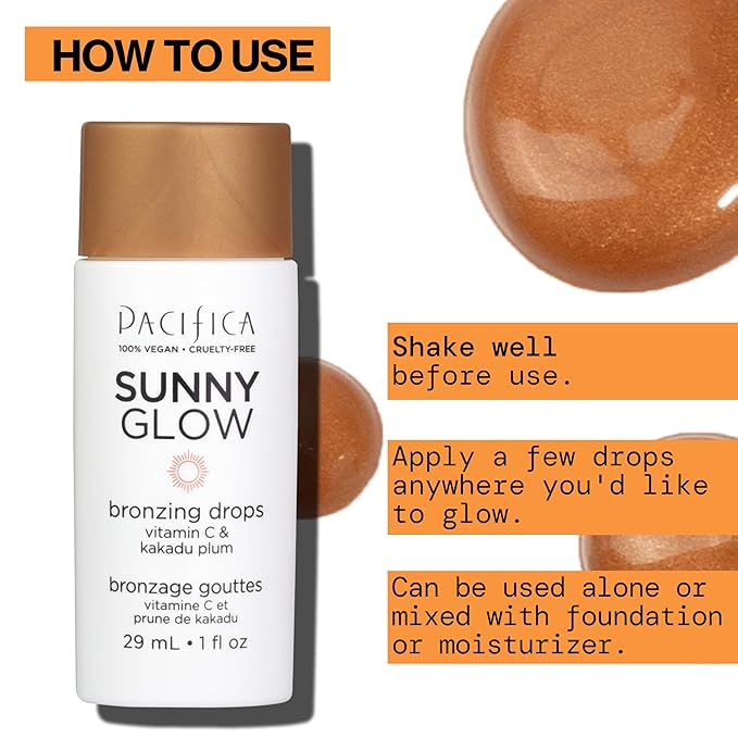 Pacifica, Drops Sunny Glow Bronzing (Pack of 2)