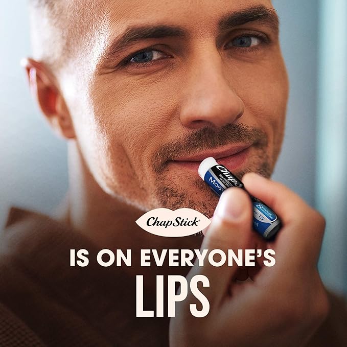 ChapStick Moisturizer 2-in-1 Lipcare 10-Pack (SPF 12 & 15) – Original Lip Balm with Broad Spectrum SPF, Aloe & Vitamin E, 0.15 Oz Ea