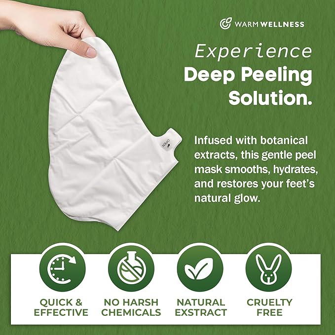 Foot Peeling Mask – Lavender Exfoliating Treatment Booties for Callus Removal & Renewal of Dry, Cracked Feet – Dermatologist-Inspired Moisturizing Spa Therapy for Men & Women (Tea Tree 2 Pairs)