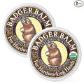 Badger Healing Balm, Hard Working Hands Cream, Organic Hand Cream for Dry Cracked Hands, Long Lasting Hand Moisturizer/Dry Hands Treatment, .75 oz Tin, 2-Pack