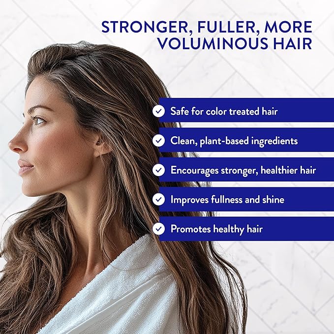Routine Wellness Anti-Thinning Volumizing Shampoo for Thinning Hair & Hair Loss - Grow Your Confidence with Biotin & DHT Blockers - 14 oz Magnolia & Fresh Rain