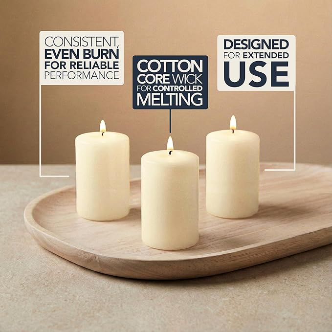 Royal Imports Votive Candles Unscented Candles for Wedding Centerpieces Ivory, Pack of 36 Dripless Wax for Parties, Aromatherapy, Devotional, Home Décor, Spas & Holiday Gifts