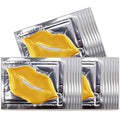 30 PCS Collagen Lip Mask Crystal Mouth Care Gel Pads for Moisturizing & Reducing Chapped, Smoothing Fine Lines-Lip Patches for Firms & Hydrate and Plump，Gold