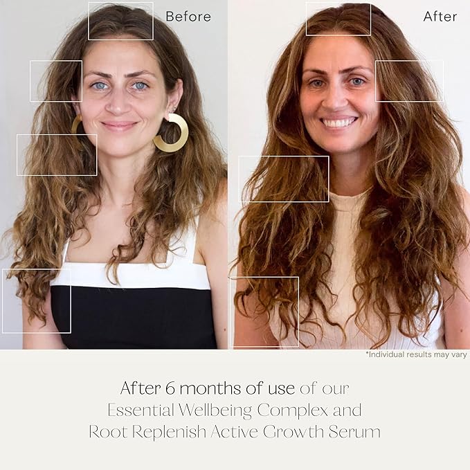 Root Replenish Hair & Scalp Serum | Lightweight Hydrating Formula for Thicker-Looking, Fuller Hair | Resveratrol-Infused Botanical Blend | Non-Greasy Finish | 40 mL