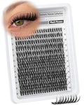 Lash Clusters Wispy Eyelash Clusters Ultra-Dense Individual Lashes Extensions Dramatic Cluster Lashes CD-Curly Cluster Eyelash Extensions Wet Look Natural 132PCS DIY Lash Pack (Flaunt, 8-18MM)