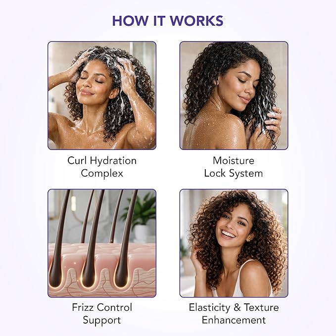 Botanic Hearth Curly Hair Shampoo And Conditioner Set For Curly Hair | Detangle, Define & Enhance Curls | With Jojoba Oil & Vitamin E | Sulphate Free | 16 Fl Oz X 2