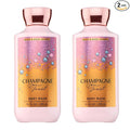 Bath & Body Works Champagne Toast Body Wash, Nourishing Cleanser with Pro-Vitamin B5 & Aloe, Bubbly Champagne & Sparkling Berry Scent, Gentle for Daily Use, 10 fl oz - 2 Pack