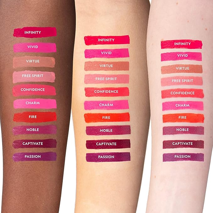 YENSA Vibrant Silk Hydrating Lip Stick - Long Lasting Lipstick with Hyaluronic Acid, Vitamin E & Super Oils - High Pigment Color & Semi Glossy Finish - Moisturizing Formula - Confidence (0.12 oz)