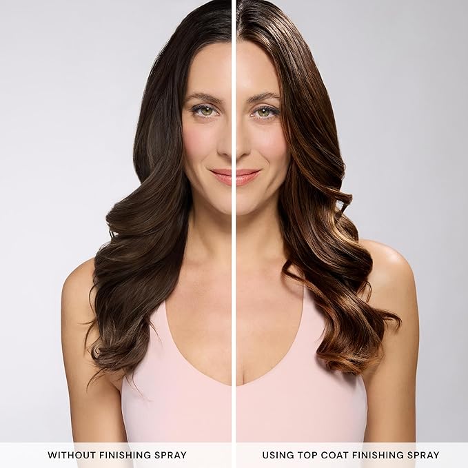 L'ANGE HAIR Top Coat Shine Spray | Hair Gloss Finishing Spray | High-Gloss Finish | Controls Frizz & Flyaways | Ultra-Fine Hydrating Mist | Lightweight, Won't Weigh Hair Down
