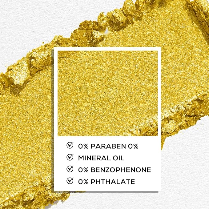 MAKI YIKA Glitter Gold Crème Eyeshadow Single Shimmer Cream Eye Shadow palette for Women, Color Stay Long Lasting Waterproof Eye Makeup Monochrome Eyeshadows,#15