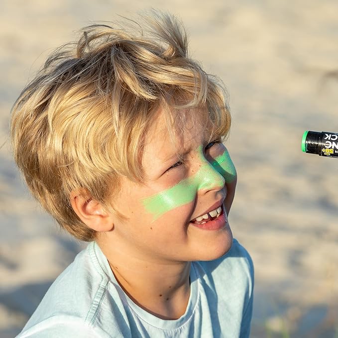 Sun Zapper Extreme Zinc Sunscreen Stick SPF 50+ Green – Water Resistant Mineral Sunscreen for Face, Zinc Oxide Surf Sunscreen Stick for Surfing and Water Sports, 15g (0.53 oz), Australian Made