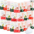 48 Pcs Fruits Foot Mask Bulk Hydrating Moisturizing Socks Feet Peeling Mask for Dry Cracked Aloe Foot Care for Spa Day Kit Beauty Relaxation Gift for Women