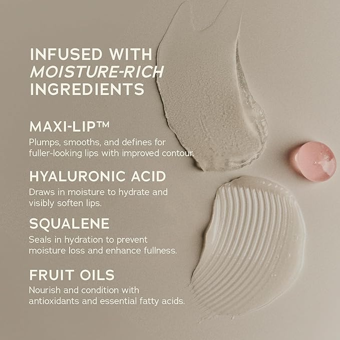 SWEET JULY SKIN Lip Treatment - Hydrating & Plumping Lip Balm with a Lip Peptide and Antioxidant Fruit Oils, Smooths & Softens, Vegan, Clean, 0.5 oz (Guava)