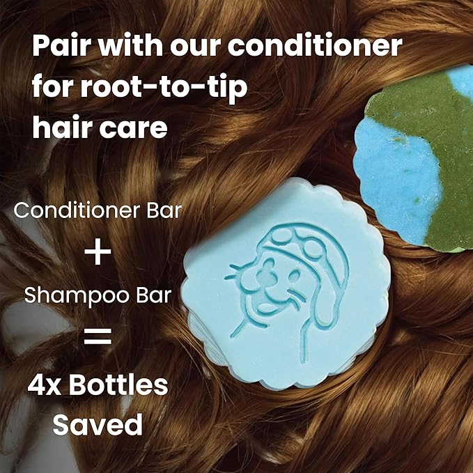 Otter co. Tea Tree Conditioner Bar for Dry, Itchy, Flaky Scalp – Soothe and Hydrate – Zinc, Apple Cider Vinegar, Moisturizing Bar Conditioner – Vegan, Natural, Sulfate Free – All Hair Types, USA Made