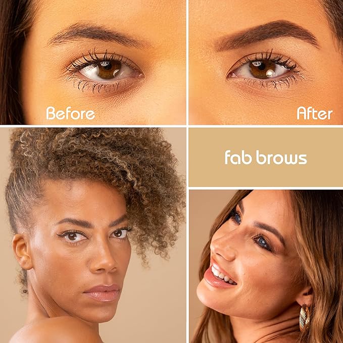 Lux Eyebrow Kit Refill Powder - Soft and Natural Eyebrow Definition for Dark Brown/Chocolate Brows On-The-Go