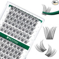 Lash Clusters,96 Pcs Cluster Lashes D Curl 14mm DIY Lash Extensions Eyelash Clusters,KEYYOU Volume Wispy Individual Lashes Soft&Comfortable Easy DIY at Home(Y13,D-14mm)