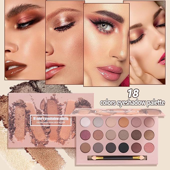 venshun Makeup Kit for Women Full Kit Makeup Sets for Teenagers Makeup Gift Set for Women Teen Girls Includes 18 Colors Eyeshadow Palette Foundation Make Up Sets for Beginners
