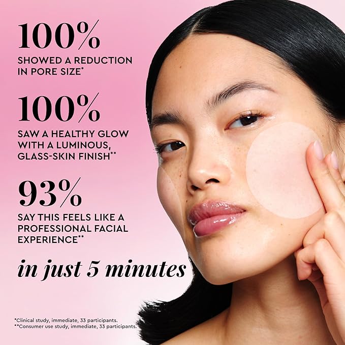 Glow Recipe LHA + AHA Toner Pads - Korean Exfoliating Toner for Face - Pore Minimizer - Hydrating Toner Pads - 5 Gentle Acids, Watermelon Enzymes, Hydrating Botanicals (60 Face Pads)