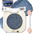 Deep Blue Eyeshadow Palette, Shimmer Eye Shadow Palettes High Pigment Single Neutral Eyeshadow Pressed Powder Lightweight Blendable for Daily Smoky Eye Makeup for Older Women