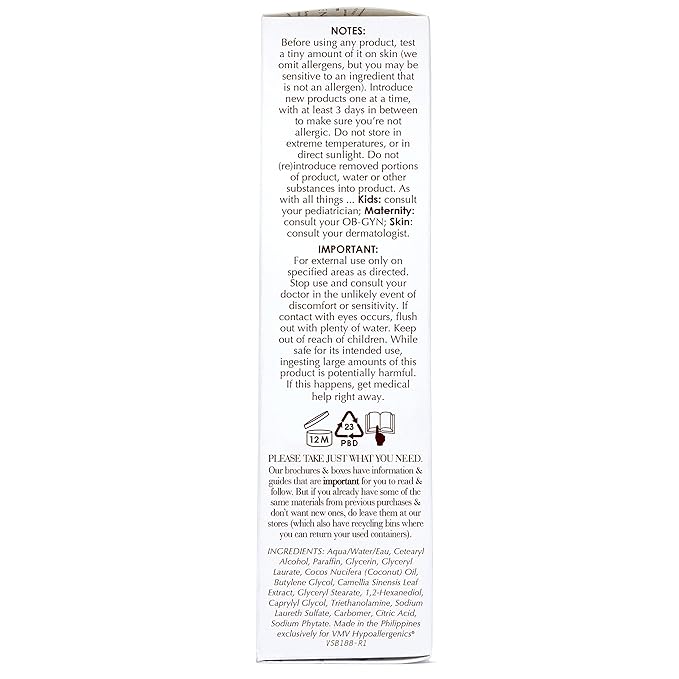 VMV HYPOALLERGENICS Moisture Rich Creammmy Cleansing Milk (Dry Skin), 4 Fl Oz (Pack of 1), (104406)