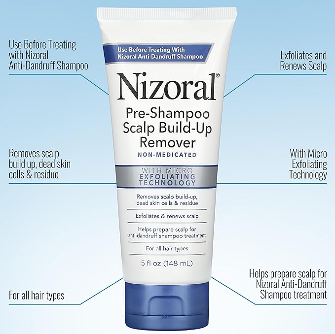 Nizoral Pre-Shampoo Scalp Build-Up Remover - Exfoliates and Renews Helps Prepare for Anti-Dandruff Shampoo Treatment,5 oz,(Pack of 2)
