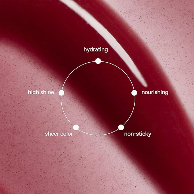 r.e.m. beauty by ariana grande | Essential Drip Glossy Balm in Cherry Cola | High Shine Nourishing Lip Balm | Hydrating Hyaluronic Acid | Smooth Glossy Finish