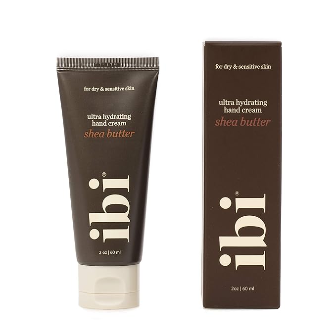 IBI Ultra Hydrating Moisturizing Hand Cream For Dry & Senstive Skin, Shea Butter 2 Ounce Tube (60ml,1 pc)