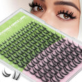 KEYYOU Bunny lash clusters manga lash clusters C Curl bunny lashes anime lashes Wispy Natural Invisible Band Lash with Waterproof DIY Lash Extension at Home(Bunny-8-18MIX)