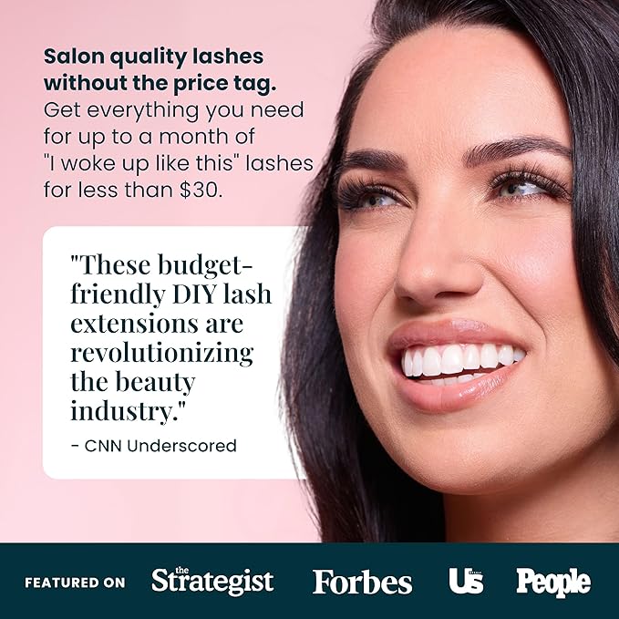 FlutterHabit The Bestie prepTECH Classic 6 Pair Underlash Extensions, 6–14mm Tapered Lash Clusters, Reusable Under Lash Eyelashes for At Home Application, Light Volume Cat Eye, Adhesive Required