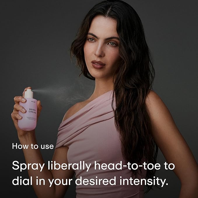 PHLUR Berry Cream Body Mist, 3 Fl Oz - Hair and Body Perfume for Women & Men, Sweet Berries & Vanilla Perfume Body Spray with Strawberry, Cream, Vanilla Bean and Sugared Amber Fragrance