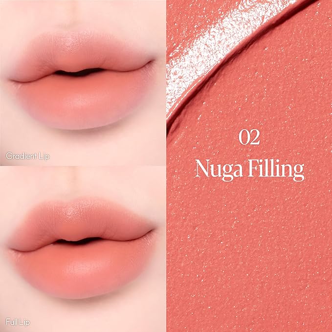 Espoir Couture Lip Tint Fitting Blur #2 Nouga | Smudge-Proof Fixing Lip Stain, Soft & Creamy Texture without Flaking, Lightweight and Comfortable Matte Finish, Korean Makeup, Vegan, 0.14 oz