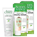 Sudden Change Green Tea Facial Mask – Diminish Wrinkles, Puffiness & More - Improve Texture, Purify Pores & Remove Excess Oil – Made with Antioxidants - Cooling Sensation for Relaxation (3.4 oz)