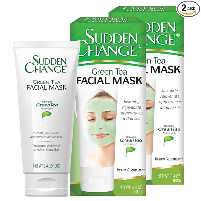 Sudden Change Green Tea Facial Mask 3.4oz by Sudden Change