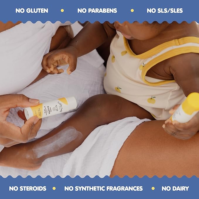 TUBBY TODD Mineral Sunstick - Broad Spectrum SPF 30 Sunscreen for Kids - Water-Resistant Stick Sunscreen for Body & Face - Safe for Sensitive Skin - 1 Pack, 0.5 oz