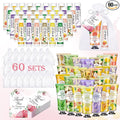 KONEUK 60 Pack Hand Cream Bulk and Lip Balm Bulk Sets, Mothers Day Gifts and Bridal Shower Gift for Guests, Teacher Appreciation Gifts, Nurses Week Gift, Birthday Gift, Small Gifts for Women