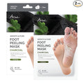 Ariul Smooth & Pure Foot Peel Mask, Purifying Foot Peeling Socks with Charcoal for Deep Cleansing & Dead Skin Removal, Korean Skincare, 2 Pairs (Charcoal)