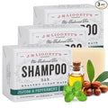 J.R.LIGGETT'S Shampoo Bar - Jojoba & Peppermint Formula, All Natural Solid Bar Shampoo for Hair with Jojoba Oil, Peppermint Essential Oil, Sulfate-Free Hair Cleanser for Balanced Scalp, 3.5 oz -3 Pack