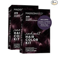 Madison Reed Radiant Hair Color Kit | 4VR Darkest Cool Sangria (Volterra Amethyst) for 100% Gray Hair Coverage | Salon Quality Permanent Hair Dye | PPD-Free & Ammonia-Free | (Packaging Varies) 2 Pack