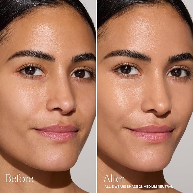 Well People Skinforia Serum Foundation, Lightweight Tinted Formula Hydrates, Smooths, and Evens Skin Tone with Birch Sap and Mushroom Complex, Long-Lasting, Natural Finish, 28 Medium Neutral
