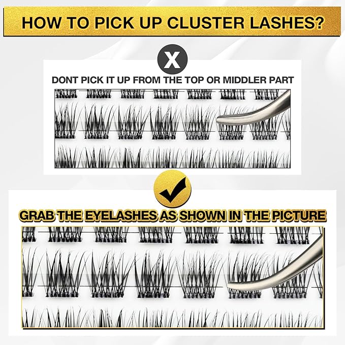 Lash Clusters Kit, 168pcs Eyelash Clusters Kit Lashes Clusters Kit Cluster Lashes Pestañas Postizas Naturales with Lash Bond&Seal,Lash Tweezers 9-16mm 7 Styles Mix Lashes Clusters Kit