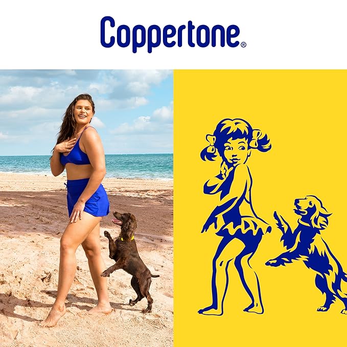 Coppertone SPORT Sunscreen SPF 50 Lotion, Water Resistant, Body Sunscreen Lotion, Travel Size, 3 Fl Oz (Pack of 2)