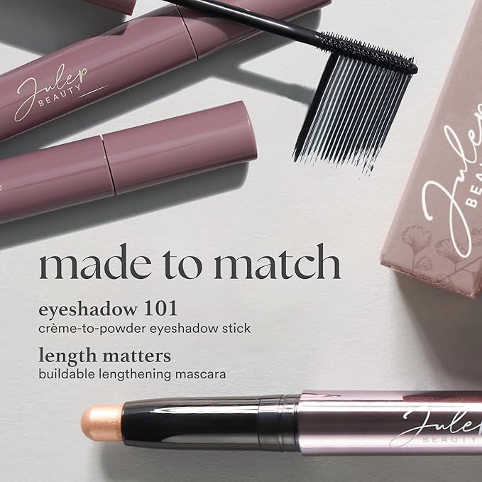 Julep Eyeshadow 101 Cream-to-Powder Waterproof Shadow Stick – Sapphire Shimmer – Long-Lasting, Crease-Proof, Jewel Toned Blue Shimmer Cream Eyeshadow with Built-in Smudger