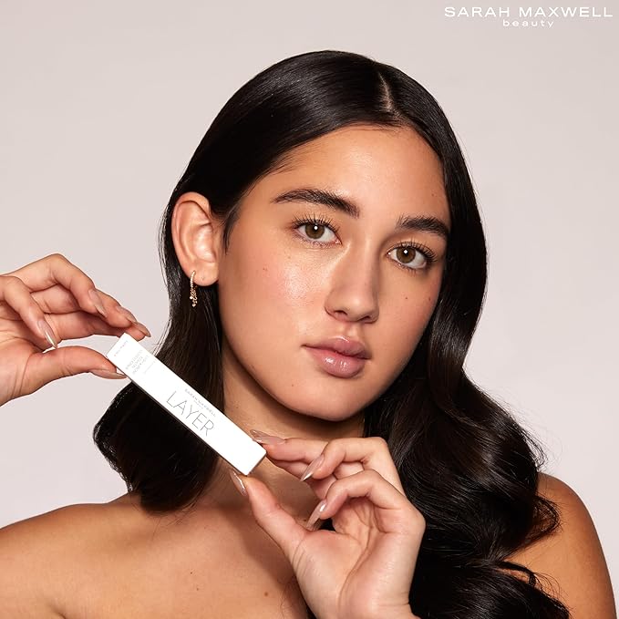 Sarah Maxwell Beauty DUO: Lash Growth & Brow Enhancer with Natural Extracts - LENGTH Serum for Longer, Thicker Appearance & LAYER Keratin Treatment for Strengthening and Conditioning