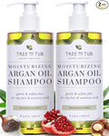 Tree To Tub Fragrance Free Shampoo for Dry & Sensitive Scalp - Gentle Unscented Hydrating Hair Shampoo for Women & Men, Moisturizing Sulfate Free Shampoo w/Organic Argan Oil, All Natural Soapberry