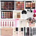 All in One Makeup Kit for Women Full Kit, Makeup Gift Sets for Women Teens Girls, Makeup Essential Bundle Includes Eyeshadow Palette Foundation Eyeliner Contour Stick Lip Gloss Cosmetic Brush Set