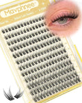 8-10-12MM Lash Clusters Natural Cluster Eyelash Extensions Wispy Cluster Lashes Soft Individual Lashes C Curve Lash Extensions Seamless Blend DIY Eyelash Clusters Thin Band Lashes Clusters 192Pcs
