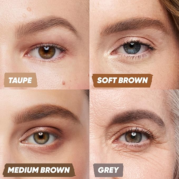 Kosas Brow Pop Eyebrow Pencil – Brow Pencil with Spoolie, Soft Brown