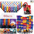60 Pack Bulk Halloween Facial Mask, Hand Cream and Lip Balm Sets, Halloween Gifts, Halloween Party Favors, Halloween Decorations and Halloween Basket Stuffers with Halloween Card and Organza Bags